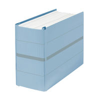 プラス 背幅伸縮フラットセノバス 青 FL-042SS BL 1冊