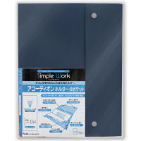 プラス　アコーディオンホルダ・6仕切り　FL-115CH　BL　（直送品）