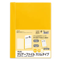 プラス クリアファイルスリム FLー190CF イエロー FL-190CF イエロ- 1冊