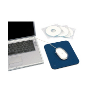 プラス マウスパッド ブルー 幅220×奥行190×厚さ6mm MM-521T BL 1枚（直送品）