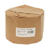 ロールマグネット　ツヤ無　白　S-100-10W　ニチレイマグネット　（直送品）