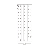 サンビー（SANBY） テクノタッチ回転印 欧文飛日付 3号 明朝体 TK-TD3 1個（直送品）