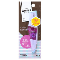 プラス 修正テープホワイパーPT 6mm 本体Pパープル WH-646 1個