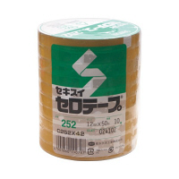 セキスイ　セキスイセロテープ　252　12mmx50m　10　C252X42　（直送品）
