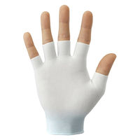 指切りインナー手袋　ホワイト　フリーサイズ　B0950　1袋（20枚入）　ショーワグローブ