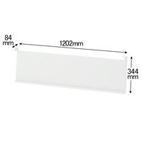 プラス スチールカウンター ハイカウンター 幅1250mm 専用カタログ棚 1枚（取寄品）