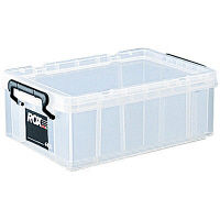 【フタ式収納】　天馬　 ロックス　440S　クリア　幅30.0×奥行44.0×高さ16.5cm　1箱（8個入）