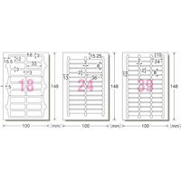 エーワン（A-one）ラベルシール お名前シール 洗える インクジェット シール ステッカー はがきサイズ  3サイズ  29546