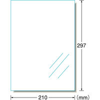 エーワン（A-one）ラベルシール ピッタリ貼れるのびるラベル 透明フィルム インクジェット シール A4 ノーカット 3シート  29295