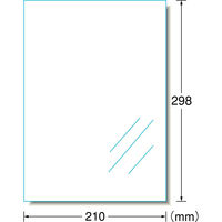 エーワン（A-one）UVカット透明保護カバーフィルム 空気が抜けるタイプ シール ステッカー  A4 透明 ノーカット 6シート  35045