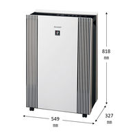 【空気清浄：65畳】 シャープ 空気清浄機 FP-140EX-W プラズマクラスター25000 【自動掃除機能付き】