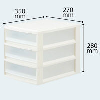 天馬　プロフィックス　ルームケースプチ　レターケース　A4浅型3段