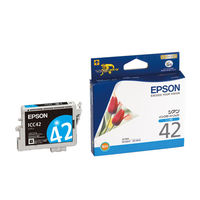 エプソン (EPSON) ICC42(チューリップ) 純正インクカートリッジ シアン 1個
