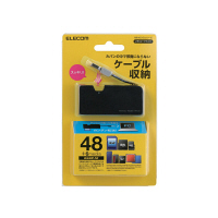 エレコム　メモリリーダライタ　ケーブル収納タイプ　MR-K013BK　ブラック　1台