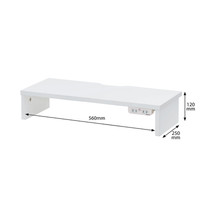 アール・エフ・ヤマカワ　マルチスタンド　電源付き　W600　ホワイト　1台（2梱包）