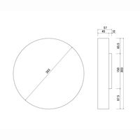 Lemnos（レムノス）木枠デザイン時計 オレンジ 掛け時計 [電波 スイープ] 直径303mm 101451-3 1個（取寄品）