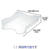 ソニック　レタートレー　メガタフトレー　透明　DA-2658-T