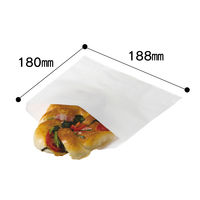 福助工業 ニュー耐油袋 白無地 F-中 マチなし 0200948 1袋（500枚入）