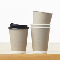 【アウトレット】断熱レリーフカップ 400ml（14オンス） 1袋（50個入）日本デキシー 紙コップ オリジナル