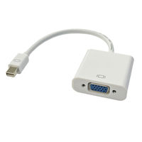 【アウトレット】変換アダプタminiDisplayport[オス]-VGA[メス]0.15m/ホワイトVV-MDPVGA-W-DO【終売品】
