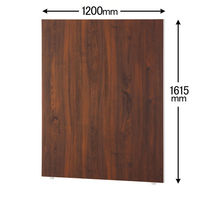 トーカイスクリーン MSパネル 木目調パネル ダーク 高さ1615×幅1200mm MSW-1612Da 1枚