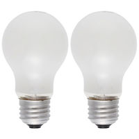 オーム電機　白熱電球60W　LW100V57W55/2P　1箱（2個入）