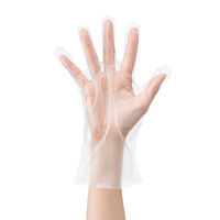 リーブル FG抗菌グローブ(内エンボス) L No.2770 1袋(100枚入) ポリエチレン 介護用 調理用手袋 使い捨て 食品衛生法規格基準適合品