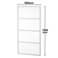 コマニー　パーティションソラパス　パネル　縦1800mm×幅900mm　半透明　（飛沫防止・飛沫対策）1枚（取寄品）