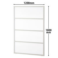 コマニー　パーティションソラパス　パネル　縦1800mm×幅1200mm　半透明　（飛沫防止・飛沫対策）1枚（取寄品）