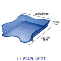 ソニック　レタートレー　メガタフトレー　クリアブルー　DA-2658-CB　10個