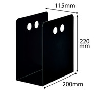 アール・エフ・ヤマカワ　スタンドアイ　ブックスタンド　ブラック　RFBS-SEMBK　8個