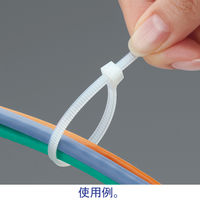 アスクル ケーブルタイ 結束バンド 屋内用 200mm 白 1セット (500本：100本入×5パック)  オリジナル