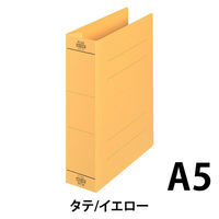 プラス　フラットファイル厚とじ500　A5タテ　イエロー　87567　1セット（30冊）
