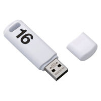 USBメモリ 16GB USB2.0 シンプル キャップ式 ホワイト セキュリティ機能対応 MF-ABPU216GWH エレコム 1個  オリジナル（直送品）