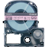 キングジム PROテープ ベビーピンク/グレー文字 SW9PH 1個