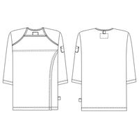 ナガイレーベン 検診衣上衣 オレンジ LL FK-1466 1枚