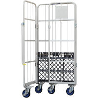 【車上渡し】ワコーパレット　かご台車　カーゴプレスタ　本体　W800×D600×H1700mm　WKP-8060（直送品）