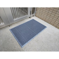 山崎産業　エバックサンステップマット　♯6　グレー900×600　F-131-6
