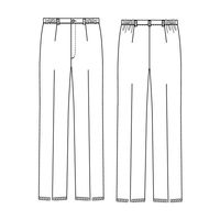 ナガイレーベン 女子パンツ ホワイト L HOS-4903 1枚　白衣