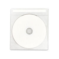 イーサプライズ インデックス付DVD/CD不織布ケース 両面 100枚パック 白 EIFCW100WH 1パック(100枚入)