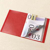 プラス　スーパーエコノミークリアーファイル+　固定式20ポケット　A4タテ　レッド　赤　30冊　FC-502EL