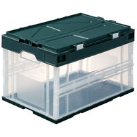 【折りたたみコンテナ】 アスクル オリタタミコンテナOCー50Lフタ一体型 1セット（8個：4個入×2箱）  オリジナル