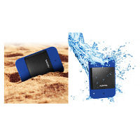 ADATA 防水・耐衝撃G衝撃センサー対応HDD 2TB ブルー AHD700-2TU31-CBL 1台