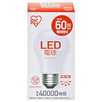 【アスクル限定】アイリスオーヤマ LED電球 E26 広配光 60W相当 電球色　LDA8L-G-6A14　  オリジナル