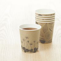 サンナップ 未晒し紙コップ ボタニーク 150ml（5オンス） 1箱（3000個：50個入×60袋） オリジナル