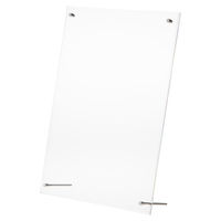 アスクル　片面用L型　ビス留めカード立て　レジサイン　B4　1セット（3個：1個×3）　 オリジナル