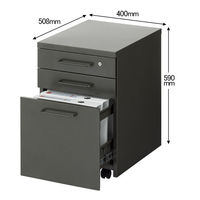 【軒先渡し】アスプルンド ESシリーズ サイドキャビネット 幅400mm 273471 （直送品）