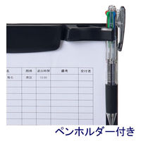 アスクル　バインダー　クリップボード　A4タテ　ブラック　黒　5枚  オリジナル