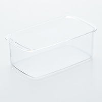 【まとめ買いセット】無印良品 フタをしたまま電子レンジで使える バルブ付き密閉保存容器 深型・中 約幅12×奥行20×高さ８ｃｍ 6個 良品計画