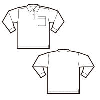 AITOZ（アイトス） ユニセックス 大きいサイズ 吸汗速乾（クールコンフォート） 長袖ポロシャツ ホワイト 3L AZ-10578（直送品）